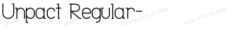 Unpact Regular字体转换